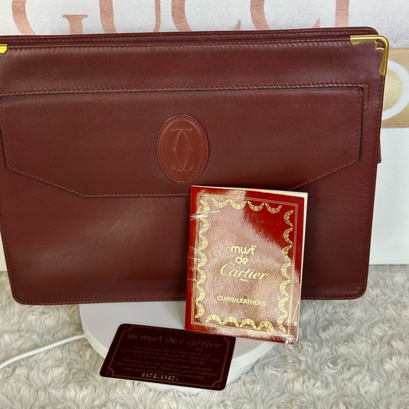 Cartier Handbags - AUTHENTIC CARTIER VINTAGE CLUTCH